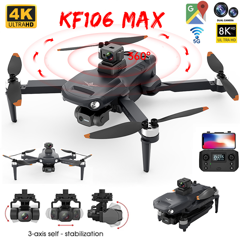 Drone Rc Team City - 2022 YENI KF106 Max Drone 8K