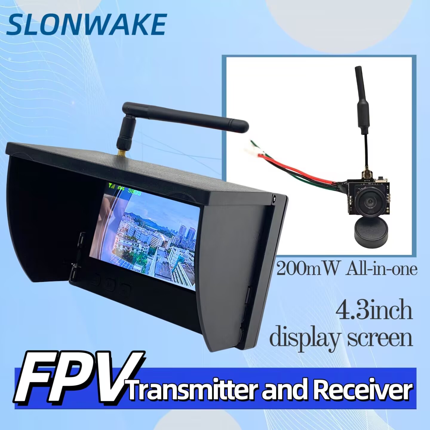 Drone Rc Camera - SLONWAKE 5.8G Analog Video İletim Kamerası