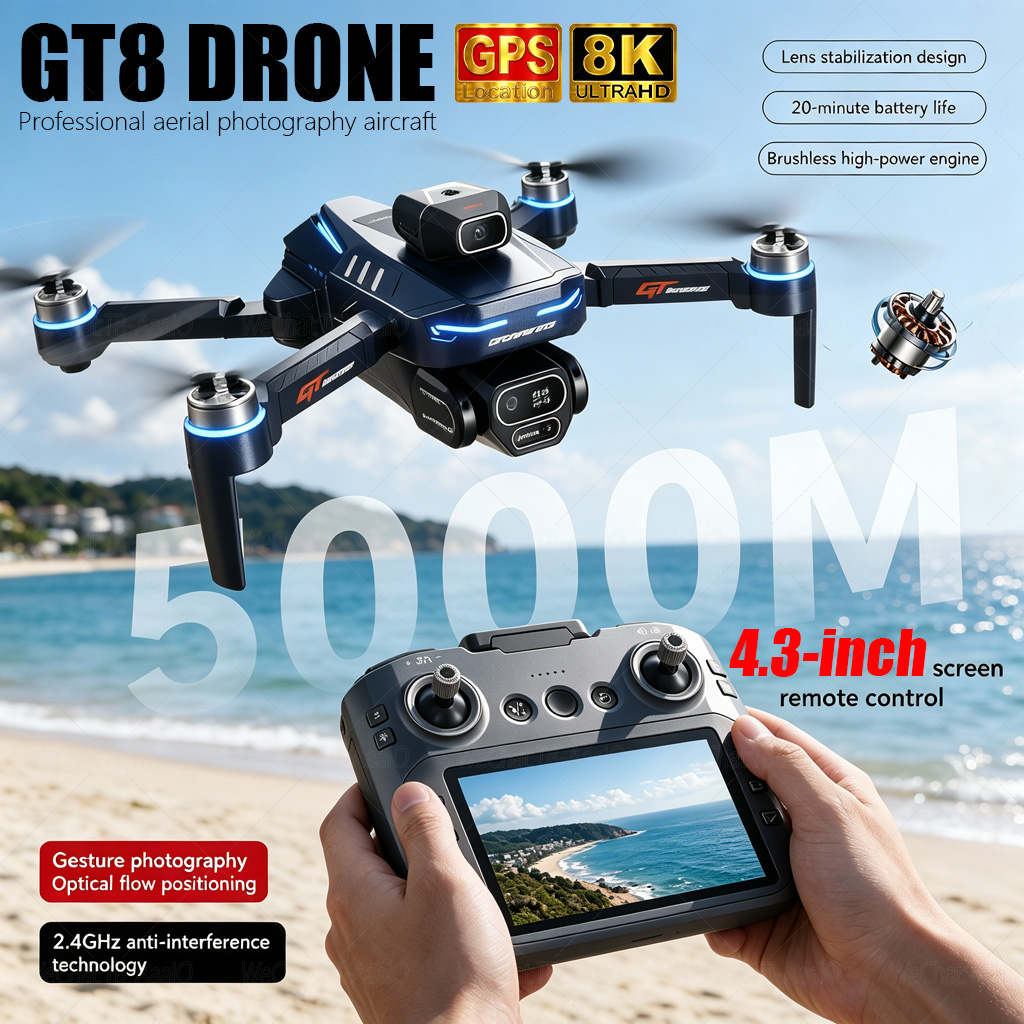 Drone Gt8 Rc - YENİ GT8 HD RC Drone 4K