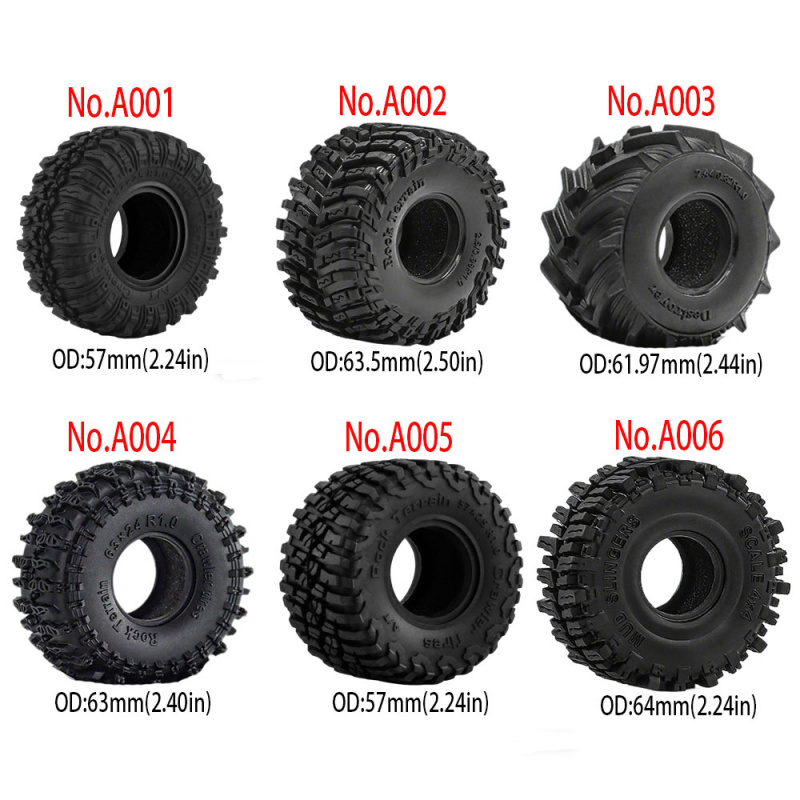 Rc Rock Crawler - 4 adet 1.0 inç 57-67mm RC
