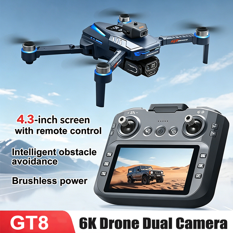 Drone Gt8 Rc - 3.7V 1300mAh GT8 Drone 4.3 inç