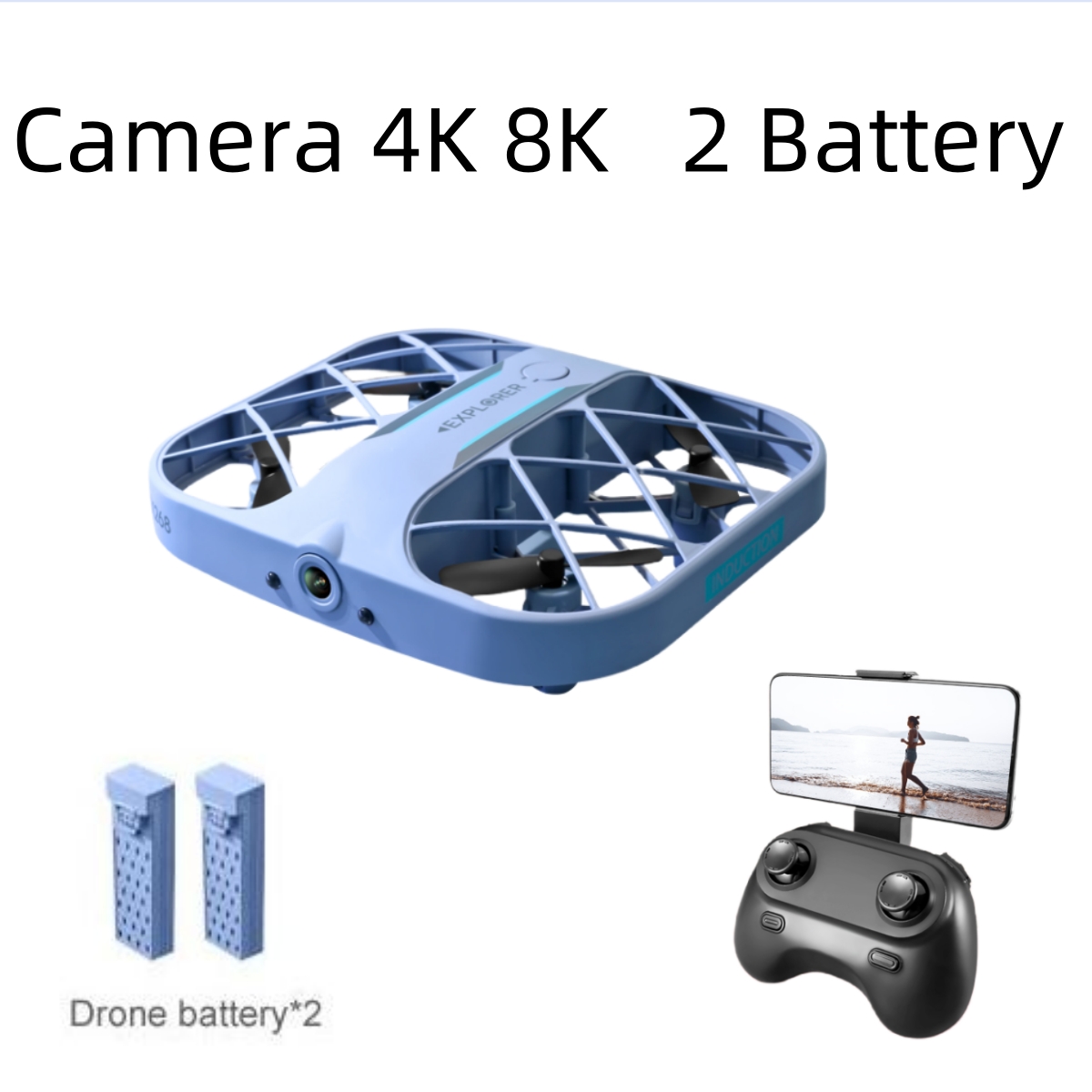 Dron Rc Quadcopter - JJRC H107 FPV RC Drone, 2