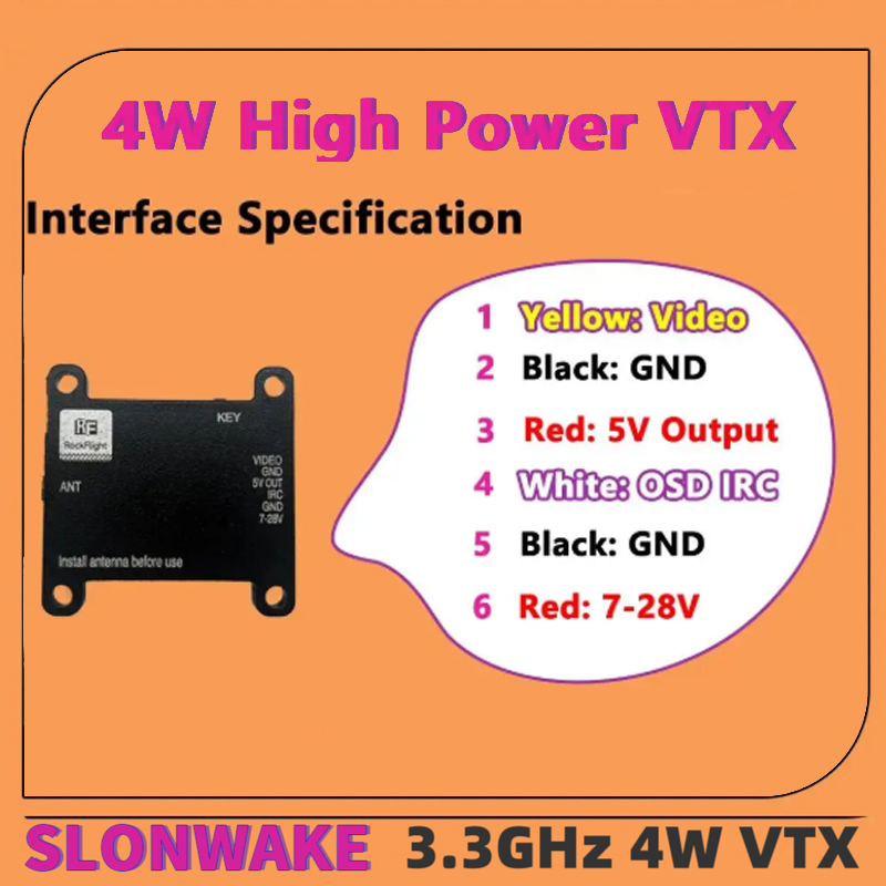 SLONWAKE FPV 3.3G 16CH 4000mW  - Drone With Rc Remote incelemesi ve fiyatı