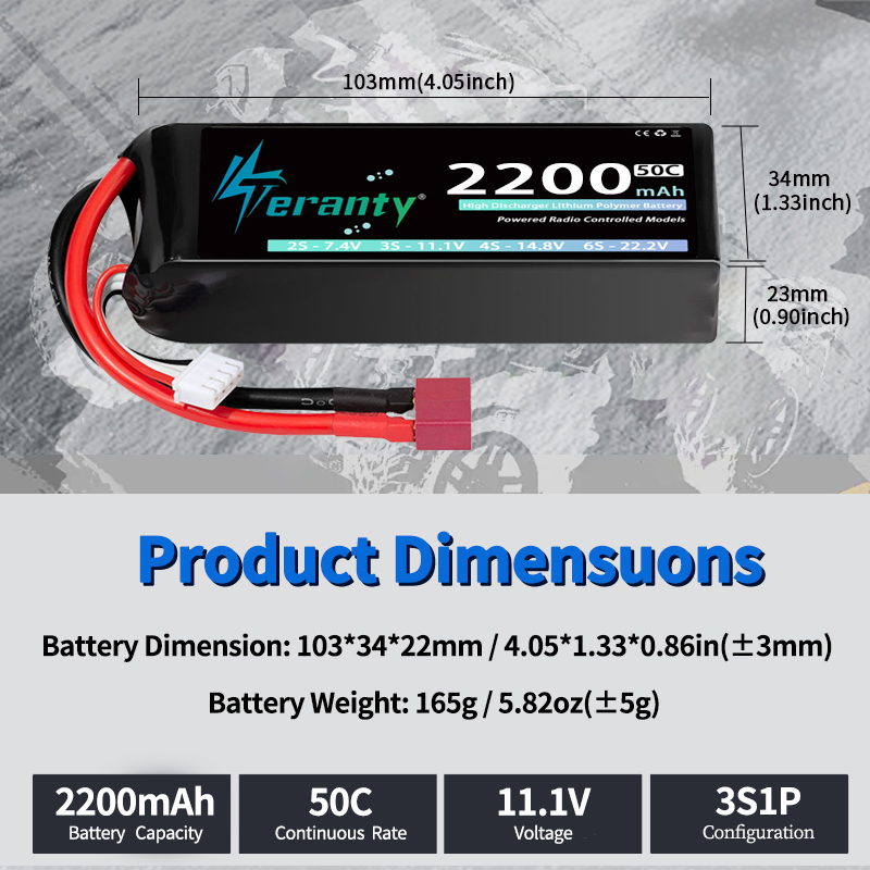 TERANTY 3S 2200/2400/2600mAh L - Drone Rc Board incelemesi ve fiyatı
