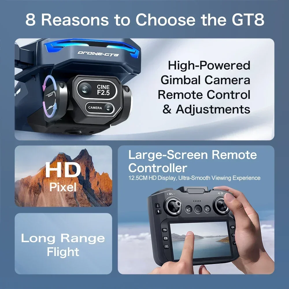 Drone 4K HD GT8 Kamera Engelle - Drone Gt8 Rc incelemesi ve fiyatı