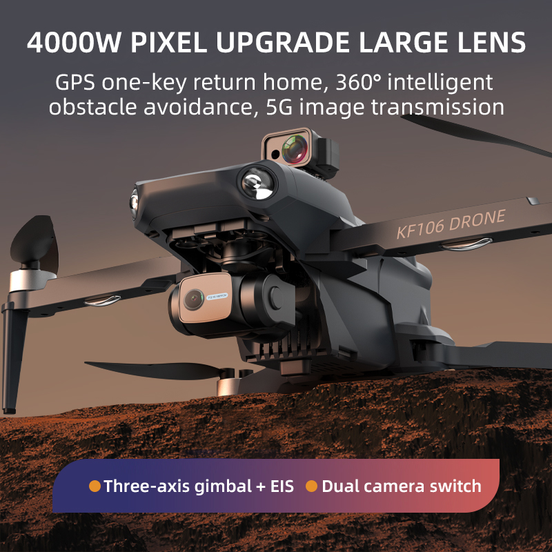 2022 YENI KF106 Max Drone 8K P - Drone Rc Team City incelemesi ve fiyatı