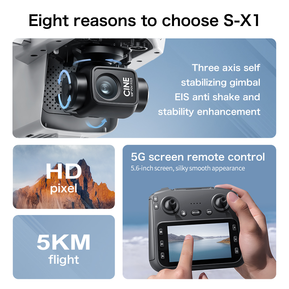 S-X1 Mini Drone 8K Profesyonel - Drone X1 Rc incelemesi ve fiyatı