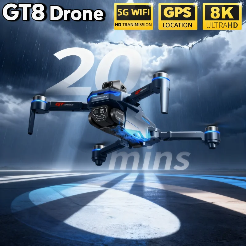 LSRC GT8 Drone 4K Profesyonel  - Drone Gt8 Rc incelemesi ve fiyatı