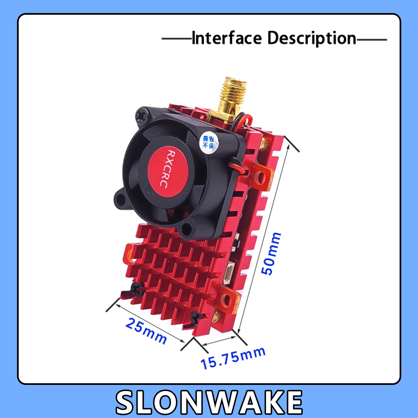 SLONWAKE 5.8G 2W VTX FPV 1800T - Drone Rc Board incelemesi ve fiyatı
