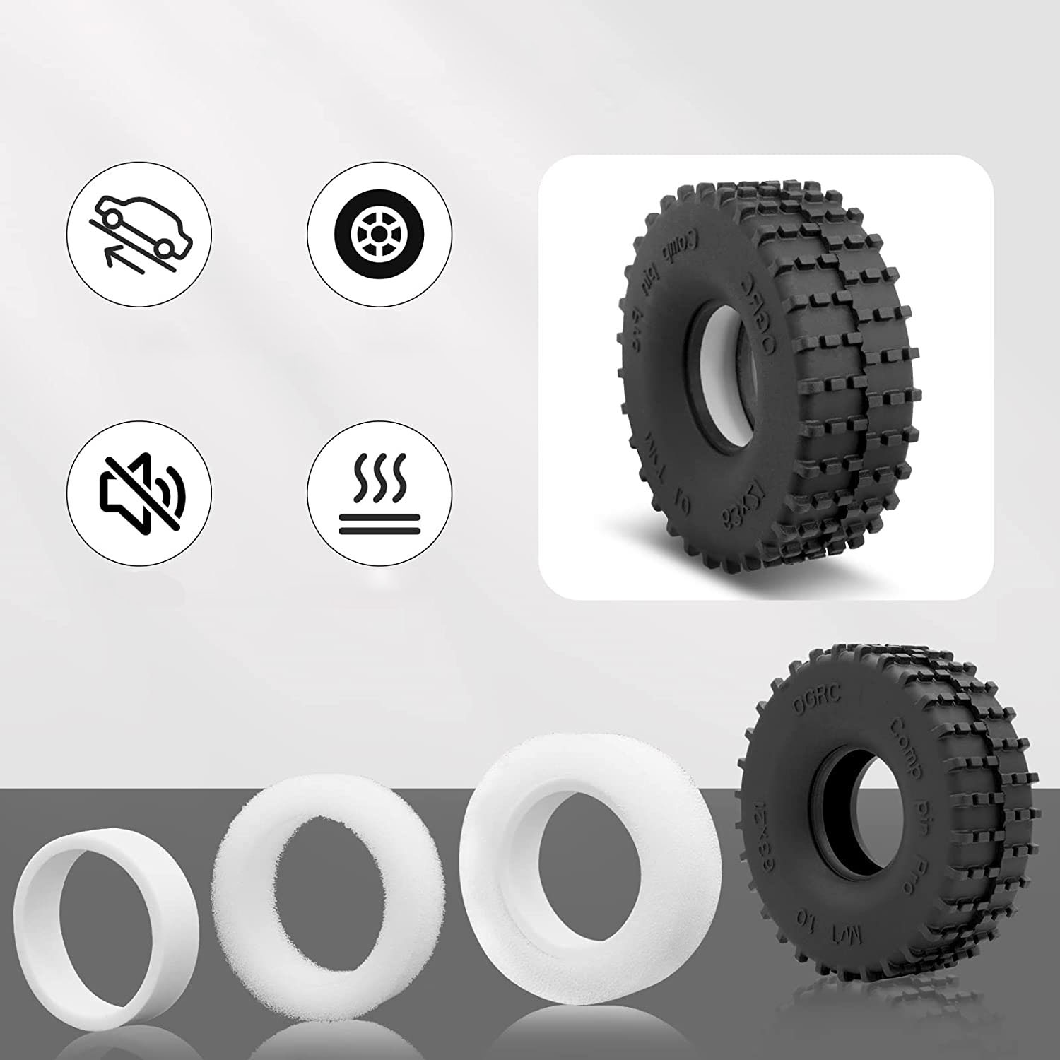 Esilun 1.0 RC lastikler rekabe - Rc Rock Crawler incelemesi ve fiyatı
