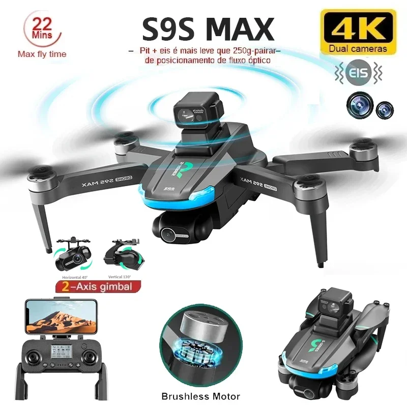 YENI S9S MAX MINI Drone 4K 2 E - Dron Rc Quadcopter incelemesi ve fiyatı