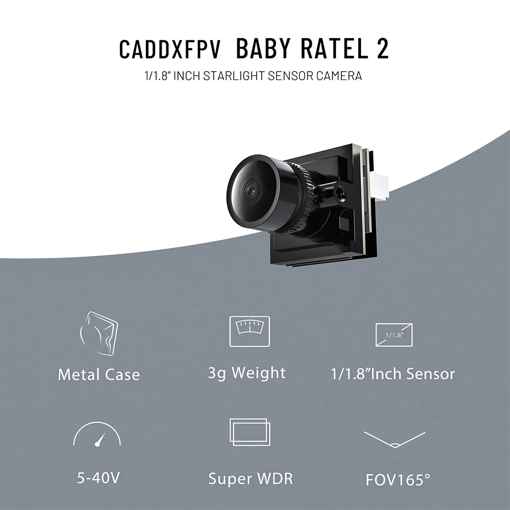 CADDX Mikro FPV Kamera Ratel 2 - Drone Rc Camera incelemesi ve fiyatı