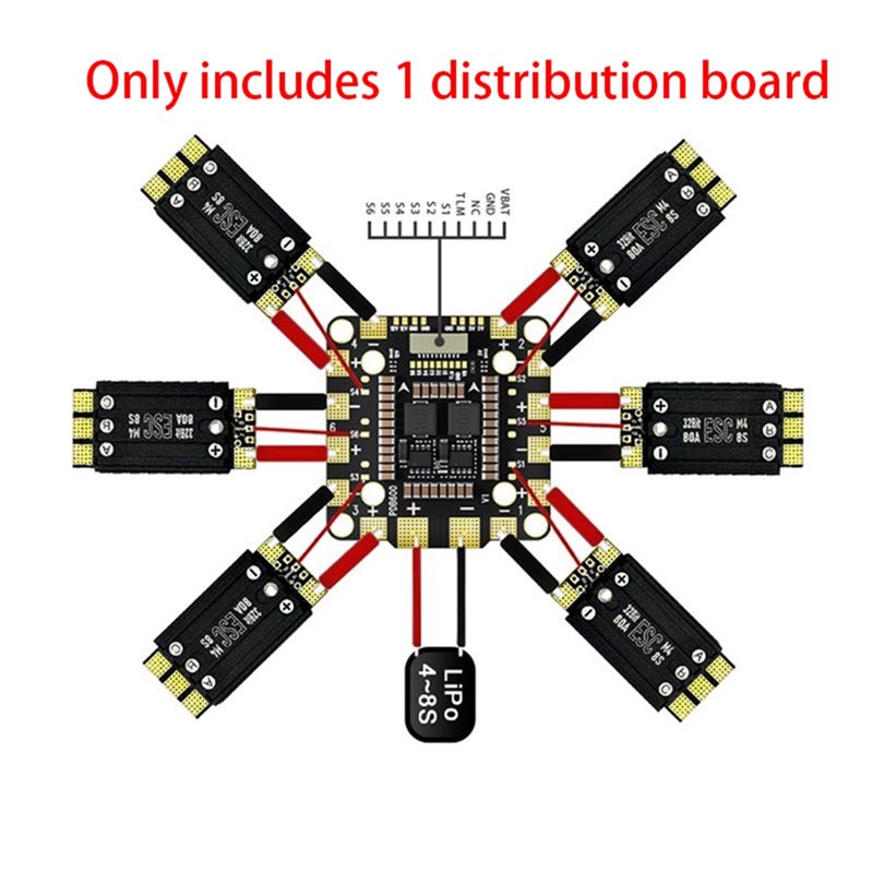 【CYBER MONDAY】1 Adet PDB600A 8 - Drone Rc Board incelemesi ve fiyatı