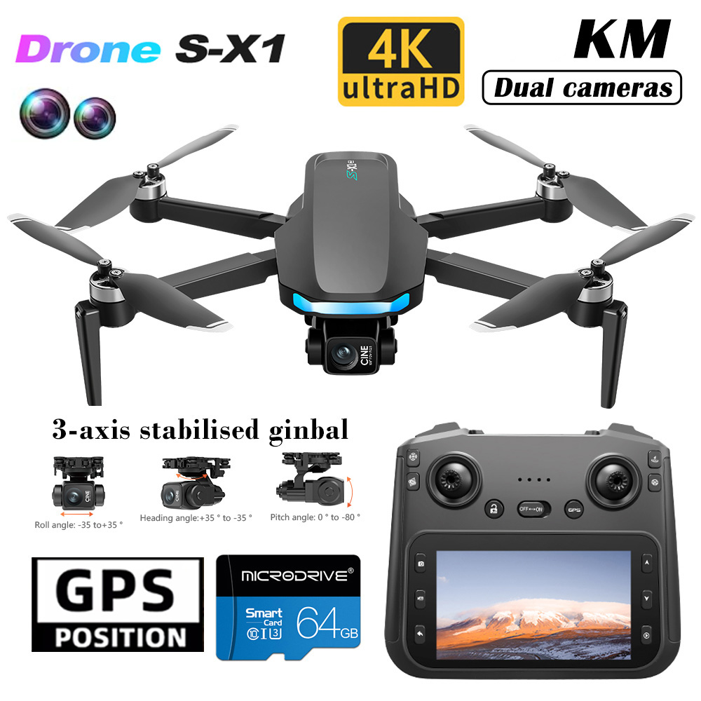 S-X1 Ekranlı Yeni Drone 3 Ekse - Drone X1 Rc incelemesi ve fiyatı