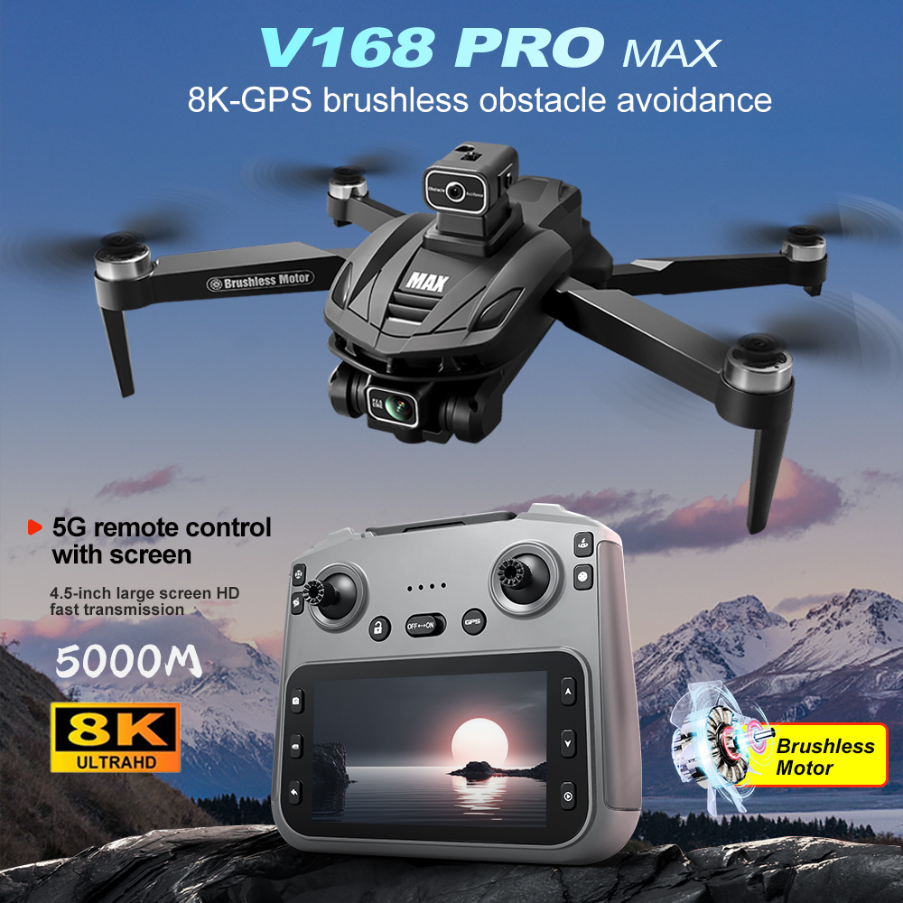 V168 PRO Max GPS Drone 8K Prof - Dron Rc Quadcopter incelemesi ve fiyatı