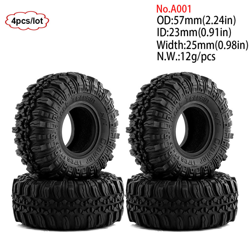 4 adet 1.0 inç 57-67mm RC pale - Rc Rock Crawler incelemesi ve fiyatı