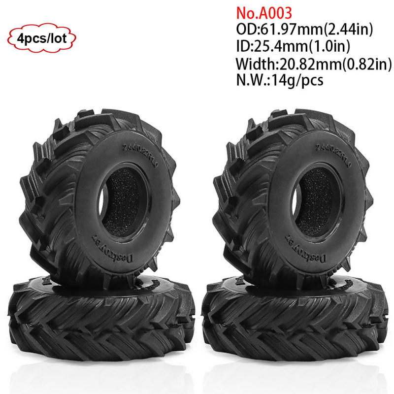4 adet 1.0 inç 57-67mm RC pale - Rc Rock Crawler incelemesi ve fiyatı